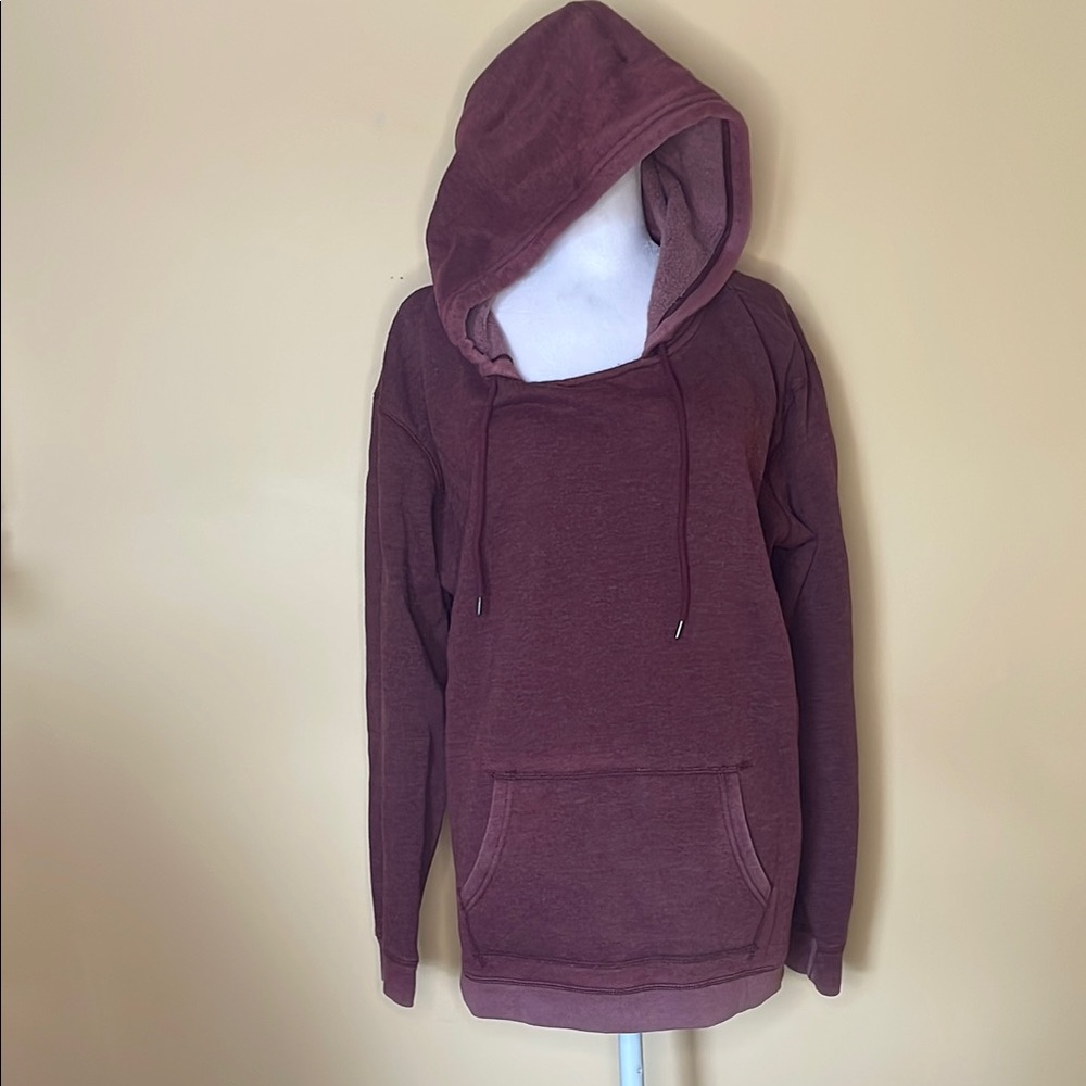 American Eagle Maroon Fleece Hoodie